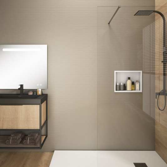Hornacina Blanca Solid Surface en medidas 30x40,30x60,30x80