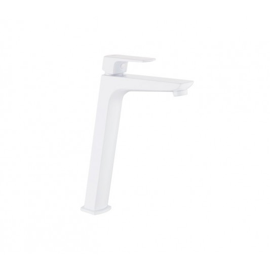 Grifo de lavabo de caño alto Marriot Blanco 3154BL
