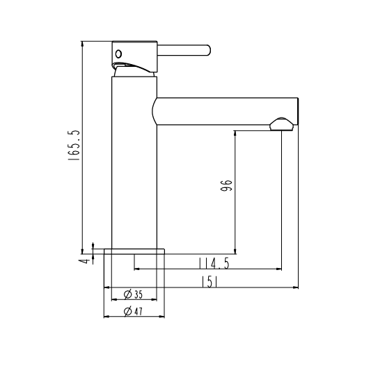 Grifo de lavabo Mio cromo 3220 2