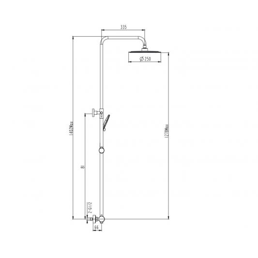 Columna de ducha Monomando Inverter R Cromo 3080 2