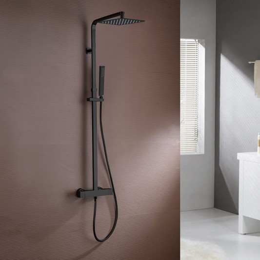 Columna de ducha Termostática Quadra Élite Negro 3012
