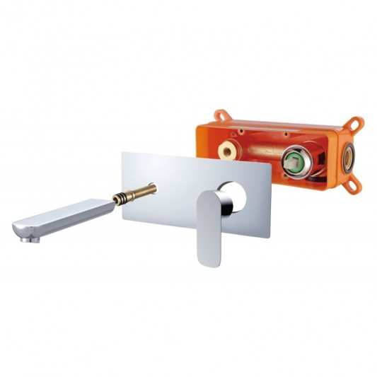 Grifo lavabo empotrado monomando Cassio Cromo 3048