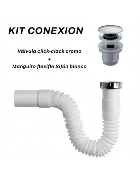 KIt Válvula Click-Clack y manguito flexible