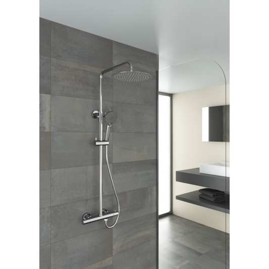 Columna de Ducha vista Round ELITE Termostática Cromo 3014