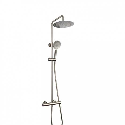 Columna de Ducha vista Round ELITE Termostática NÍQUEL 3250NK
