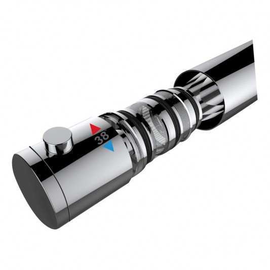 Columna de Ducha vista Round ELITE Termostática COBRE 3250CB 2