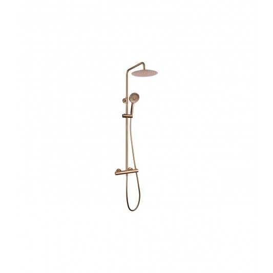 Columna de Ducha vista Round ELITE Termostática COBRE 3250CB