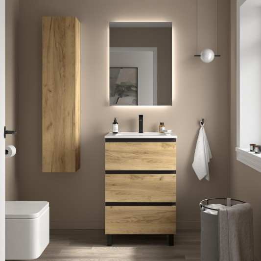 Mueble de Baño con patas BEQUIA METAL 3C o 6C Con Lavabo Constanza 60-80-100-120cm
