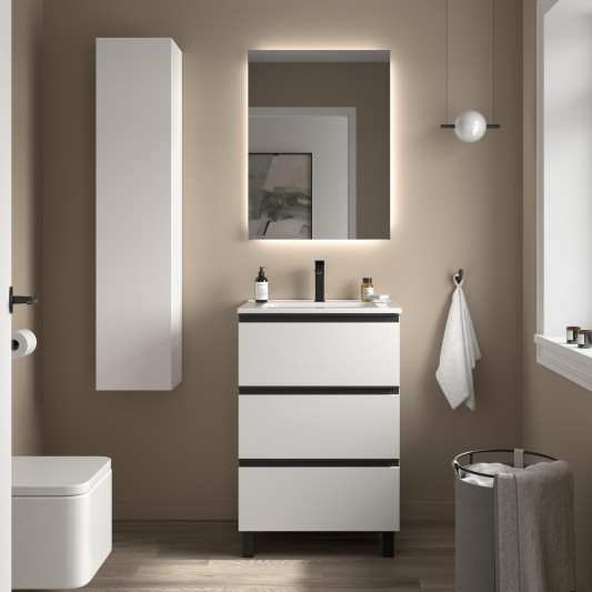 Mueble de Baño con patas BEQUIA METAL 3C o 6C Con Lavabo Constanza 60-80-100-120cm 2