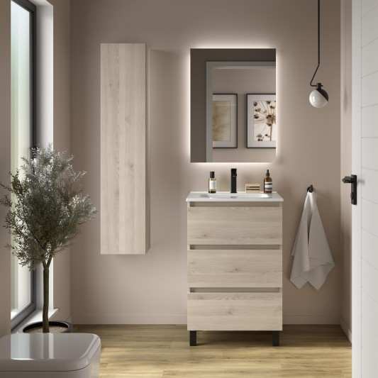 Mueble de Baño con patas BEQUIA 3C o 6C Con Lavabo Constanza 60-80-100-120cm