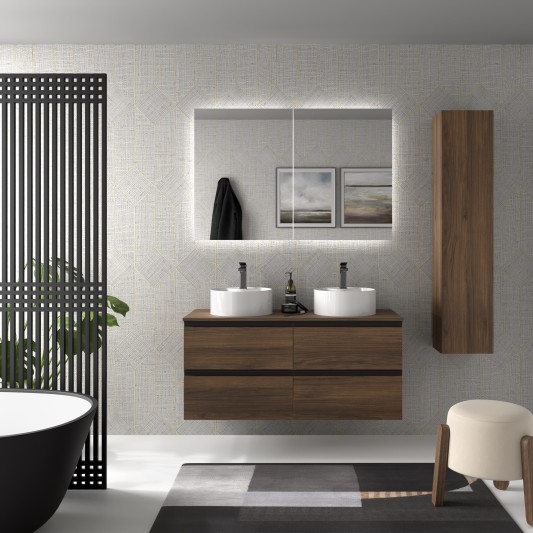 SALGAR BEQUIA METAL Mueble de baño suspendido sin lavabo 140 ( 3 COLORES )