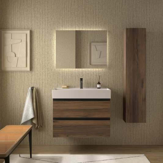 Mueble de Baño BEQUIA METAL 2C o 4C Con Lavabo Veneto 80-100-120cm