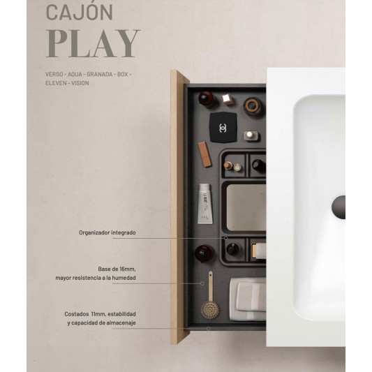 Pack de oferta Mueble de baño con patas Granada 3C de Visobath con patas 60-80-100 2