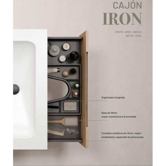 Mueble de baño con patas ICON 1 cajón de Visobath 80-100-120 2