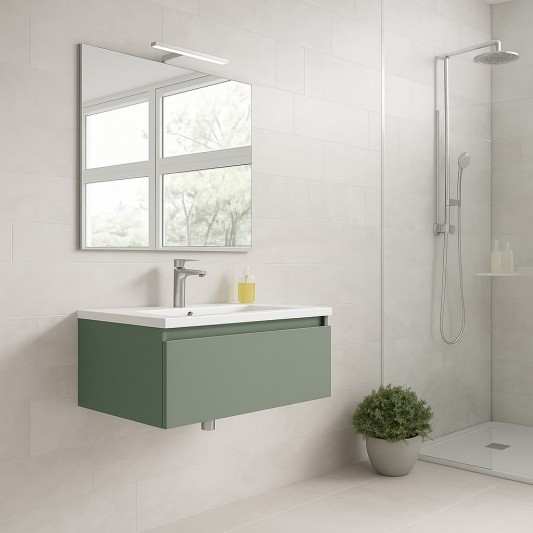 Mueble baño suspendido Box de Visobath 1 Cajón 60-70-80-100-120 h-28 2