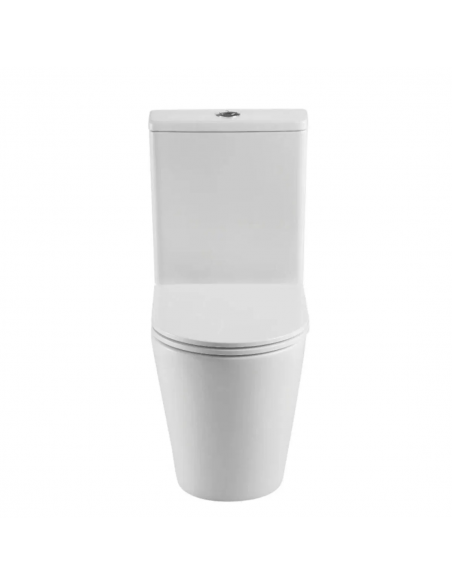 Aquore Turín| Inodoro cerámico Rimless Blanco Mate con salida dual