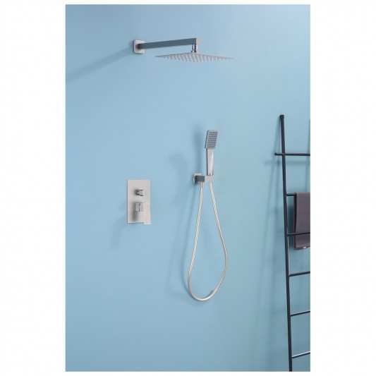 Conjunto de ducha monomando empotrado Dream Niquel Cepillado de Sky bath 2