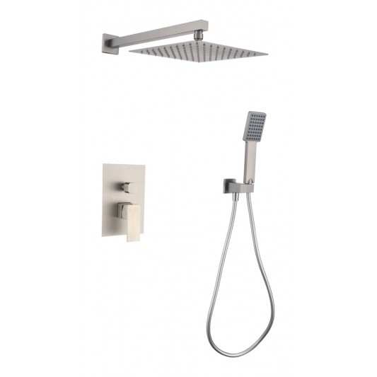 Conjunto de ducha monomando empotrado Dream Niquel Cepillado de Sky bath