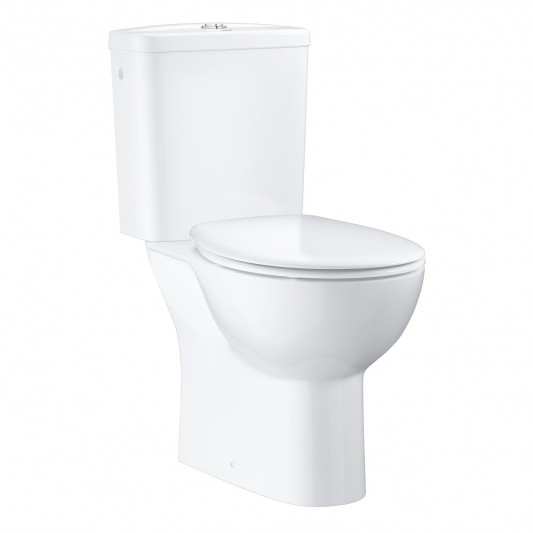 Tapa compatible Wc Duroplast Bau redondo de Grohe blanca 2