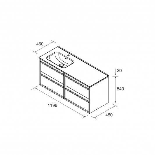 Mueble de baño Attila de Salgar | Bañoweb 2