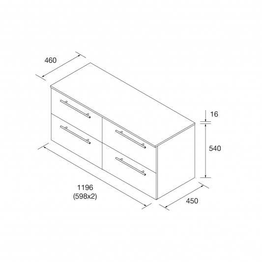 Pack de Mueble de baño suspendido Silane TOP de Salgar 120 2