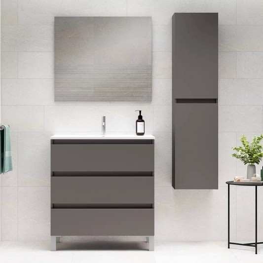 Mueble de baño con patas Box de Visobath 3 Cajones 60-70-80-100-120 Lacado