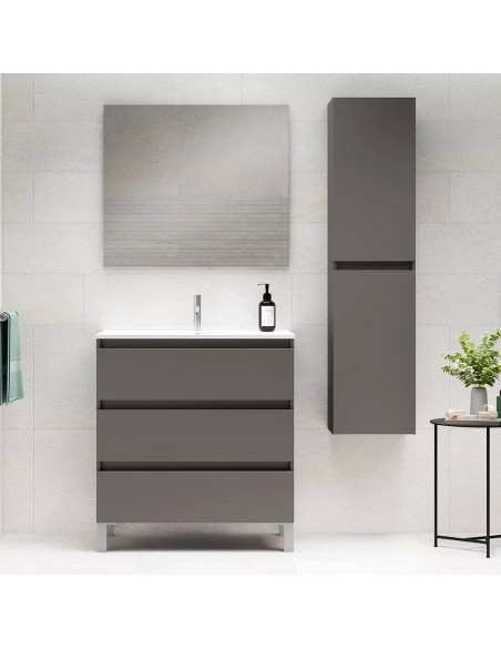 Mueble de baño con patas Box de Visobath 3 Cajones 60-70-80-100-120 Lacado