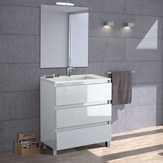 Mueble de baño con patas Box TOP de Visobath 3 Cajones 60-70-80-100-120 Laminado