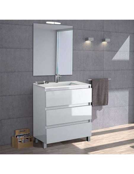 Mueble de baño con patas Box TOP de Visobath 3 Cajones 60-70-80-100-120 Laminado