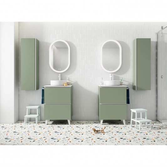 Mueble de baño Granada 2C Top de Visobath con patas 60-80-100 Lacado