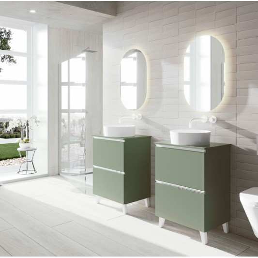 Mueble de baño Granada 2C Top de Visobath con patas 60-80-100 Lacado 2