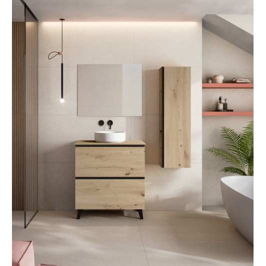 Mueble de baño Granada 2C Top de Visobath con patas 60-80-100 Laminado