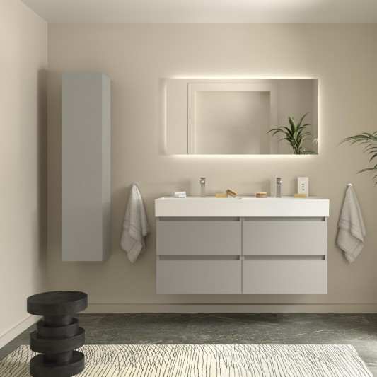 SALGAR BEQUIA Mueble de baño suspendido con lavabo Veneto 120 ( 6 COLORES )