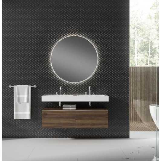 Encimera de baño de 10 cm de altura con cajonera op. Nomad Visobath 60-80-100-12 Pure
