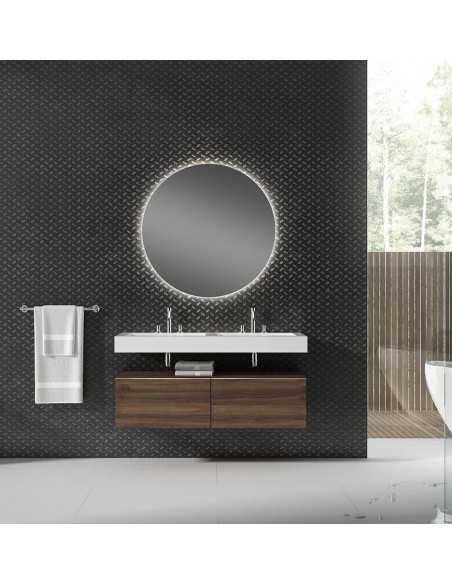 Encimera de baño de 10 cm de altura con cajonera op. Nomad Visobath 60-80-100-12 Pure