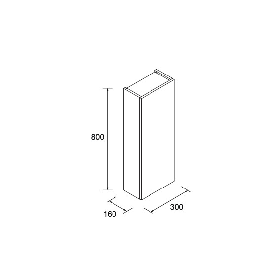 Modulo auxiliar INFINITY para baño 30x80 2