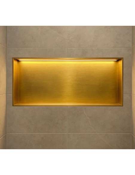 Imex - Hornacina Oceanic con LED oro cepillado 63x33 HOR005/OC