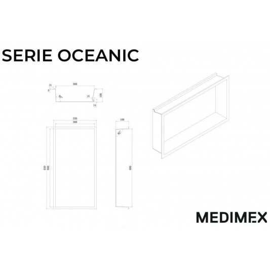 Imex - Hornacina Oceanic con LED Black gun metal 63x33 HOR005/BGM 2
