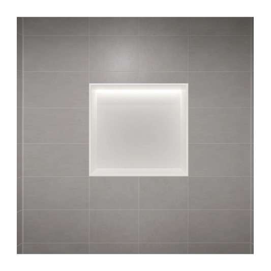 Hornacina para baño cuadrada con luz led Blanca Indic HOR004/BL