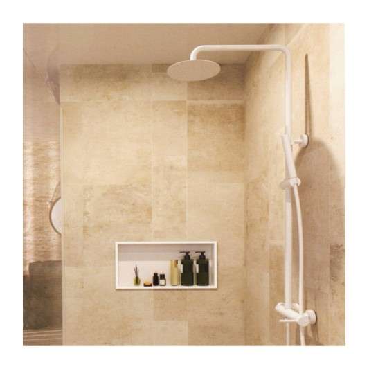 Hornacina para baño rectangular Blanca Pacific HOR002/BL