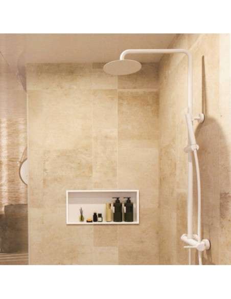 Hornacina para baño rectangular Blanca Pacific HOR002/BL