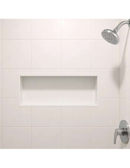 Hornacina para baño rectangular Blanca Pacific HOR002/BL