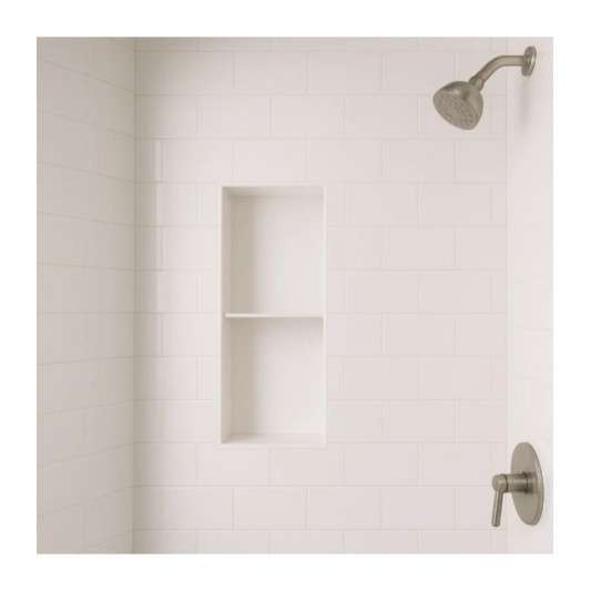 Hornacina para baño vertical con dos estantes Blanca Artic HOR003/BL