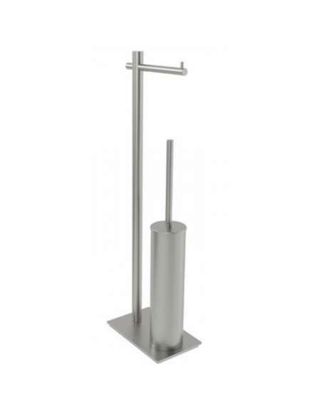 Escobillero con portarrollos acero S.316 Practic CAP003-07/AC