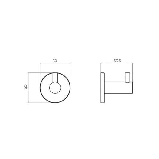 Percha oro cepillado Essential CAE001-01/OC 2
