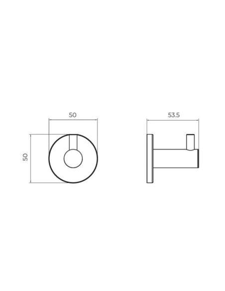 Percha oro rosa cepillado Essential CAE001-01/ORC