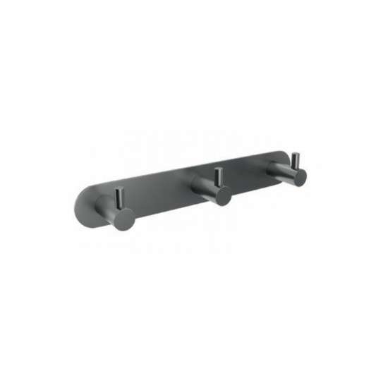 Percha triple black gun metal Essential CAE001-02/BGM