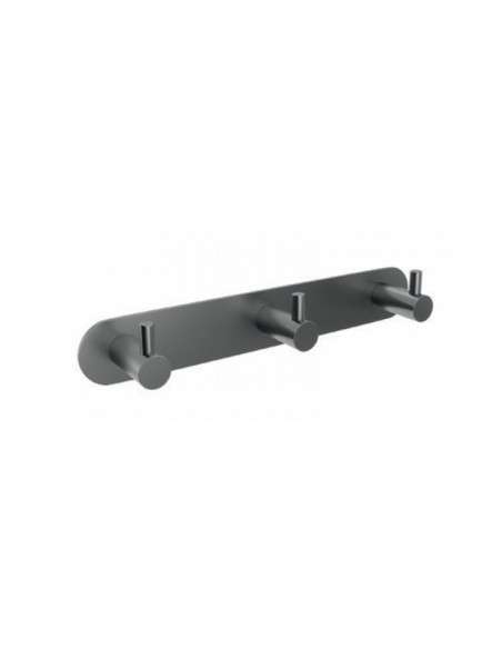 Percha triple black gun metal Essential CAE001-02/BGM