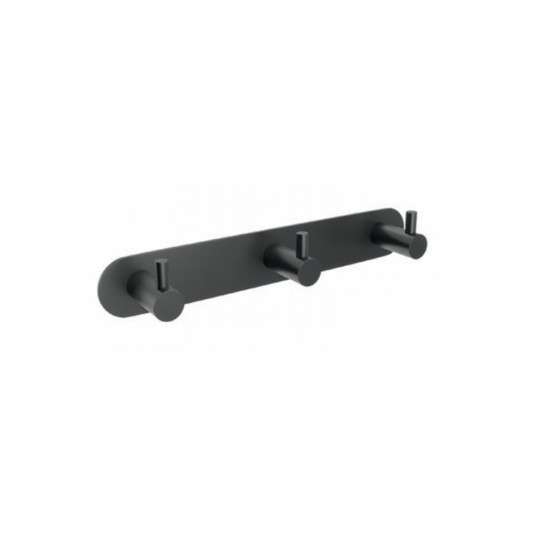 Percha triple negro Essential CAE001-02/NG