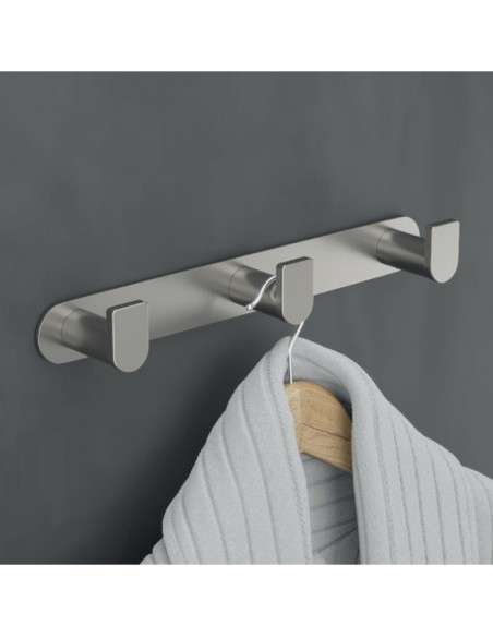 Percha triple oro cepillado Practic CAP003-02/OC